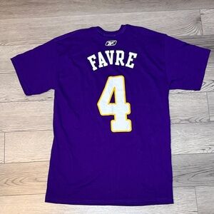 Reebox Minnesota Viking Brett Favre Jersey T-shirt Vintage Small